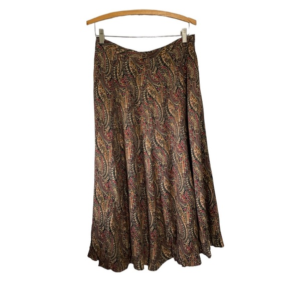 Kovet Earthy Midi Skirt | Size 14 | Boho Chic Rayon | Excellent Condition - Picture 4 of 5